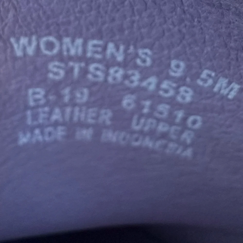 Sperry Top-Sider Womens Lavender Purple Leather Driving Loafers 9.5M